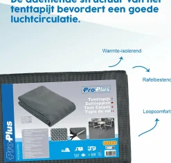 ProPlus Zeltteppich 250 x 400 cm - Anthracite