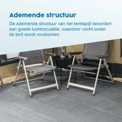 ProPlus Zeltteppich 250 x 450 cm - Blue/White