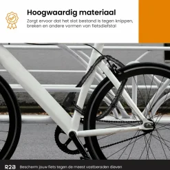 R2B 115 cm Fahrradschloss mit zwei Schlüsseln - Grey
