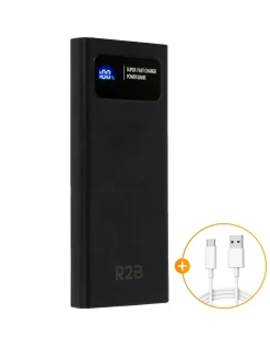 R2B 10.000 mAh Powerbank mit LED-Anzeige