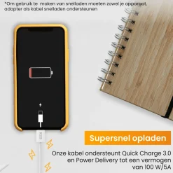 R2B 2 Meter weißes USB-A zu Lightning Kabel