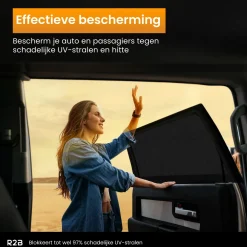 R2B Auto-Sonnenschutz für die Seitenscheibe – Set von 2