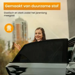 R2B Auto-Sonnenschutz für die Seitenscheibe – Set von 2