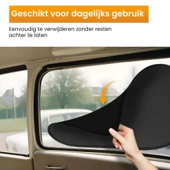 R2B Auto-Sonnenschutz für die Seitenscheibe – Set von 2