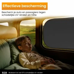R2B Auto-Sonnenschutz für die Seitenscheibe – Set von 2