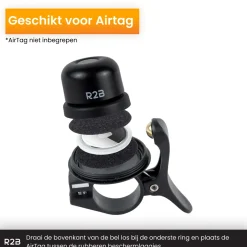 R2B Fahrradklingel - Geeignet für Apple AirTag