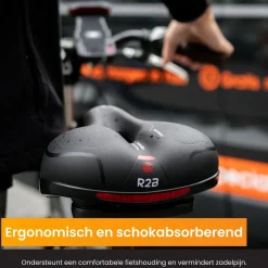 R2B Fahrradsattel - Mit wasserdichter Satteldecke - Schwarz