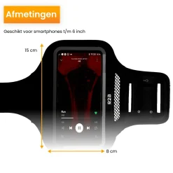 R2B Handyhalterung Joggen Sportarmband 6 Zoll