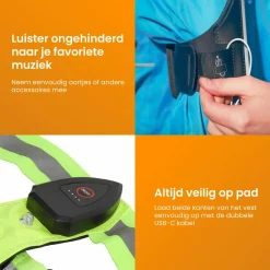 R2B Handyhalterung Joggen + Laufweste mit Beleuchtung