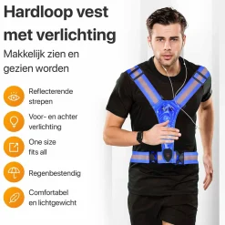 R2B Laufweste wiederaufladbar - Laufende Beleuchtung - Blau