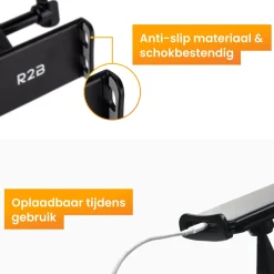 R2B Robuste Auto-Tablethalterung für die Kopfstütze