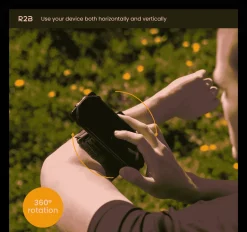 R2B Sportarmband 360 Grad Rotation - bis 6,5 Zoll - Schwarz