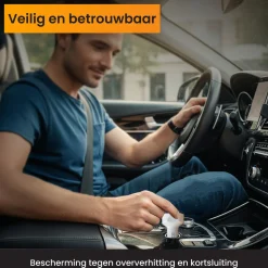 R2B 20W USB-C & USB-A Autoladegerät - White