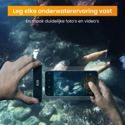 R2B Wasserdichte Telefonhülle mit Kabel - 2 Stück