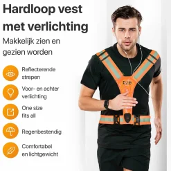 R2B wiederaufladbare Laufweste - Orange
