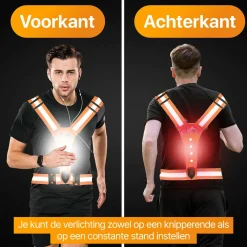 R2B wiederaufladbare Laufweste - Orange