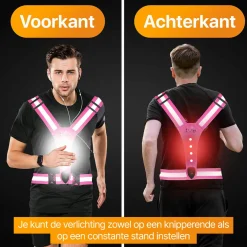 R2B wiederaufladbare Laufweste - Pink