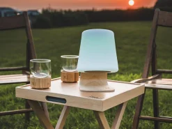 Rebel Outdoor blauer Hocker mit Tablett
