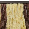 Repusel 185 x 56 cm gelb/braun Chenille Vorhang
