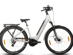 Saxonette Deluxe SUV Easy Mittelmotor 8 sp 14.5 Ah ebike - Silver