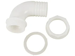Schlauchverbindung abgewinkelt mit Mutter - 25 mm