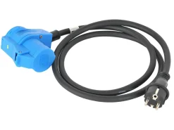 Schwabe Schuko auf CEE Winkelkupplung Adapterkabel