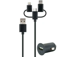 Schwaiger 12 volt 3-in-1 smart Ladeset