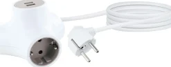 Schwaiger Dreifachsteckdose Würfel-Steckdosenadapter