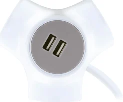 Schwaiger Dreifachsteckdose Würfel-Steckdosenadapter