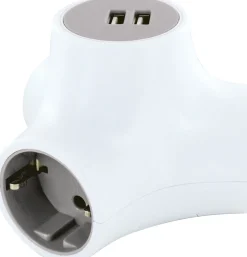 Schwaiger Dreifachsteckdose Würfel-Steckdosenadapter