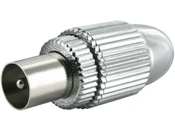 Schwaiger Koax IEC-Stecker metall