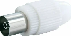 Schwaiger Koax-Stecker - Weiß