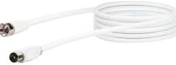 Schwaiger KVCK163 3 Meter IEC weißes Antennenkabel
