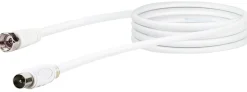 Schwaiger KVCK161 1,5 meter weißes Satellitenkabel