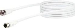 Schwaiger KVCK173 3 meter weißes Satellitenkabel