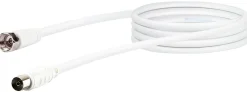Schwaiger KVCK171 1,5 Meter weißes SAT-Antennen-Adapterkabel