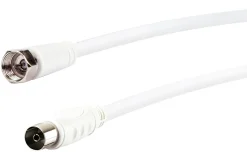 Schwaiger KVCK171 1,5 Meter weißes SAT-Antennen-Adapterkabel