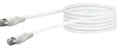 Schwaiger KVCQ50 5 Meter Weißes Koaxialkabel mit Schnellkupplung