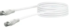 Schwaiger KVCQ30 3 Meter Weißes Koaxialkabel mit Schnellkupplung