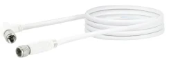 Schwaiger KVCW15 1,5 Meter transparentes abgewinkeltes Satellitenkabel