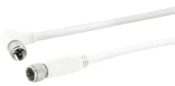 Schwaiger KVCW15 1,5 Meter transparentes abgewinkeltes Satellitenkabel