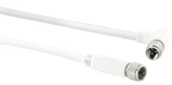 Schwaiger KVCW15 1,5 Meter transparentes abgewinkeltes Satellitenkabel