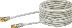Schwaiger KVCWHD100 10 meter transparentes abgewinkeltes Satellitenkabel