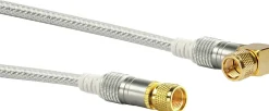 Schwaiger KVCWHD15 1,5 Meter transparent gewinkeltes Satellitenkabel