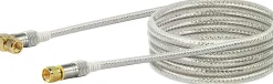 Schwaiger KVCWHD50 5 Meter transparent gewinkeltes Satellitenkabel
