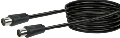 Schwaiger KVK250 5 meter IEC schwarzes Antennenkabel