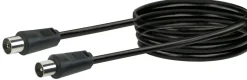 Schwaiger KVK230 3 Meter IEC schwarzes Antennenkabel