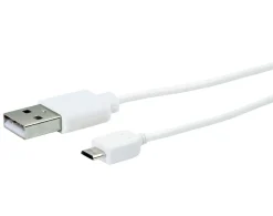 Schwaiger LK200M 2 Meter weißes Micro-USB-Ladekabel