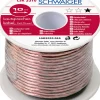 Schwaiger LSK3410 10 Meter 0,75mm Transparentes Lautsprecherkabel