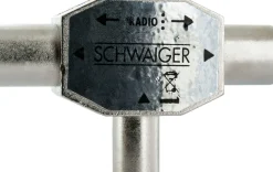 Schwaiger Metall 2-fach Radio Aufsteckverteiler